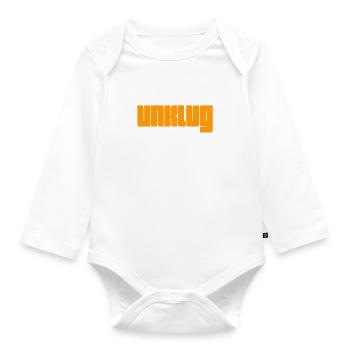 dumm - Baby Bio-Langarm-Body - Weiß - Vorne