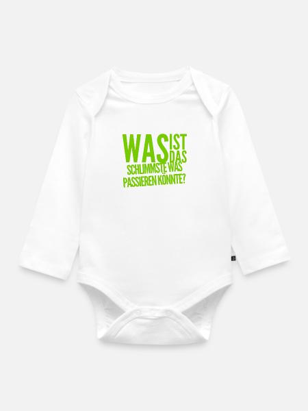 es wird gut werden - Baby Bio-Langarm-Body - Weiß