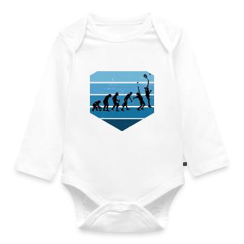 Women's Paddle Paddle Court Paddle Tennis Paddle Rac - Organic Longsleeve Baby Bodysuit - white - Front