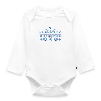 da lag ich falsch - Baby Bio-Langarm-Body - Weiß - Vorne