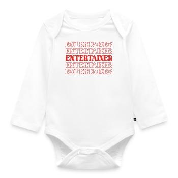 Entertainer Performer Artist Showman Actor - Organic Longsleeve Baby Bodysuit - white - Front