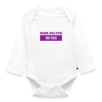 ich bin großartig - Baby Bio-Langarm-Body - Weiß - Vorne