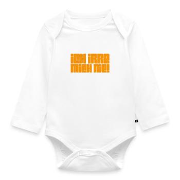 ich bin perfekt - Baby Bio-Langarm-Body - Weiß - Vorne