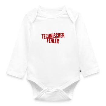 hier ist was faul - Baby Bio-Langarm-Body - Weiß - Vorne