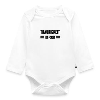 Trauer ist Heilung - Baby Bio-Langarm-Body - Weiß - Vorne