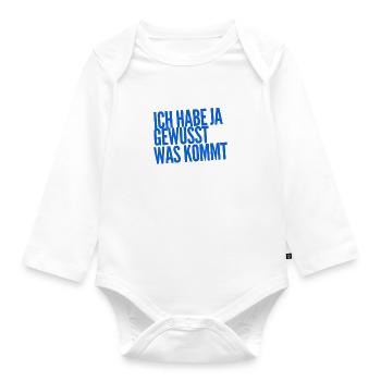 das war klar - Baby Bio-Langarm-Body - Weiß - Vorne