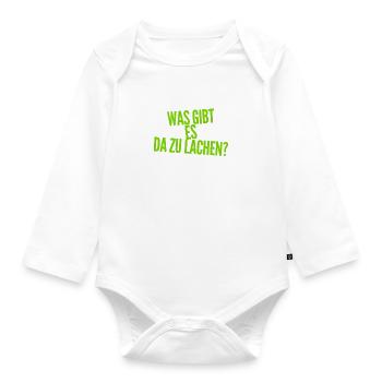 das ist nicht komisch - Baby Bio-Langarm-Body - Weiß - Vorne