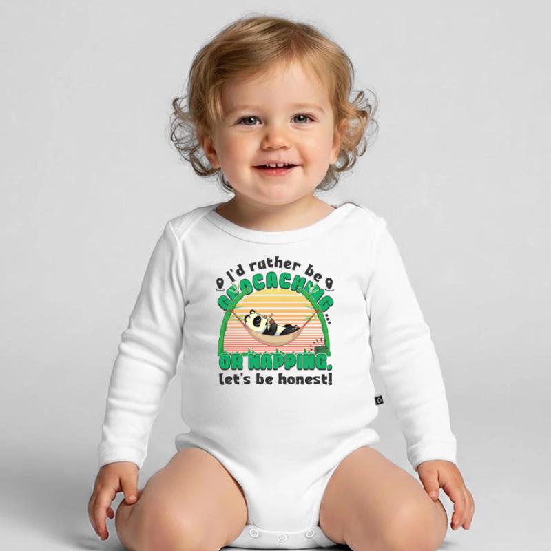Geocaching ... oder ein Nickerchen, seien wir ehrlich! Baby Bio-Langarm-Body