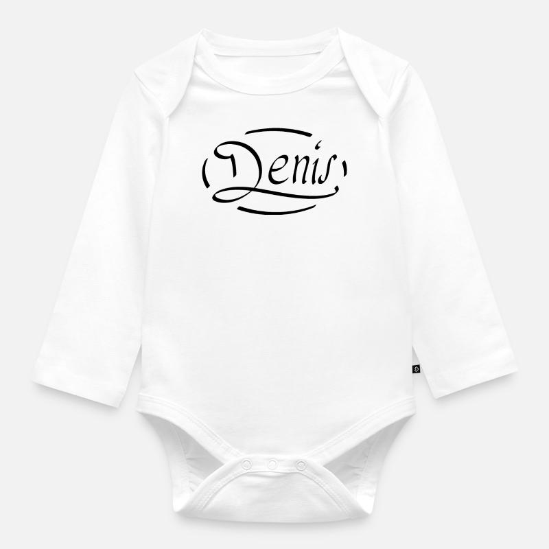Denis - Body Bébé bio manches longues - blanc
