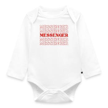 Messenger Courier Delivery Person Letter Carrier - Organic Longsleeve Baby Bodysuit - white - Front