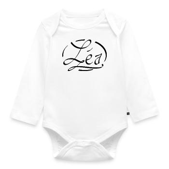 Leah - Organic Longsleeve Baby Bodysuit - white - Front