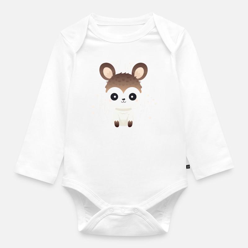 Animal mignon - Body Bébé bio manches longues - blanc