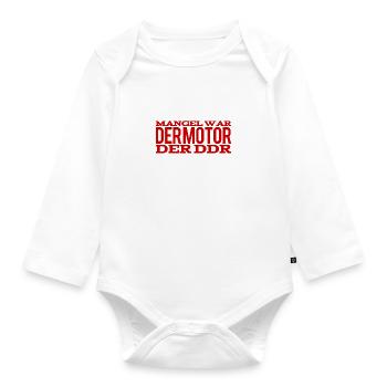 that's how it was in the GDR - Organic Longsleeve Baby Bodysuit - white - Front