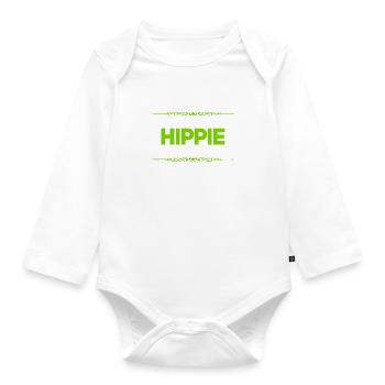 ich bin ein Hippie - Baby Bio-Langarm-Body - Weiß - Vorne