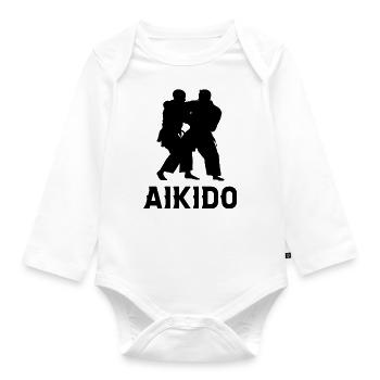 Aikido - Organic Longsleeve Baby Bodysuit - white - Front