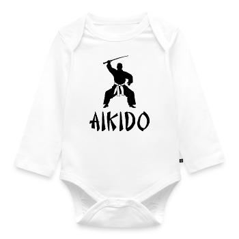 Aikido - Organic Longsleeve Baby Bodysuit - white - Front
