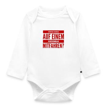 auf dem Riesenrad - Baby Bio-Langarm-Body - Weiß - Vorne