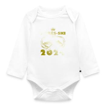 Après Ski 2024 Ski Holidays - Organic Longsleeve Baby Bodysuit - white - Front