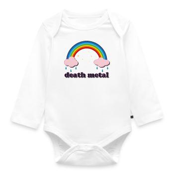 Arc-en-ciel de Death Metal - Body Bébé bio manches longues - blanc - Devant