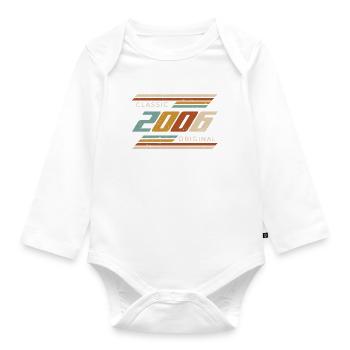 Classique 2006 Original Vintage Anniversaire 2006 - Body Bébé bio manches longues - blanc - Devant
