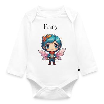 Fee - Baby Bio-Langarm-Body - Weiß - Vorne