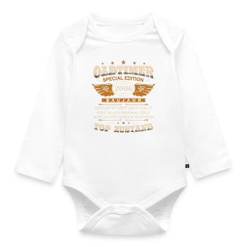 Vintage Car Year 2006 Born Vintage Birthday - Organic Longsleeve Baby Bodysuit - white - Front