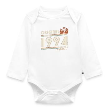 Original 1994 Geburtstag Vintage Retro Geschenk - Body Bébé bio manches longues - blanc - Devant