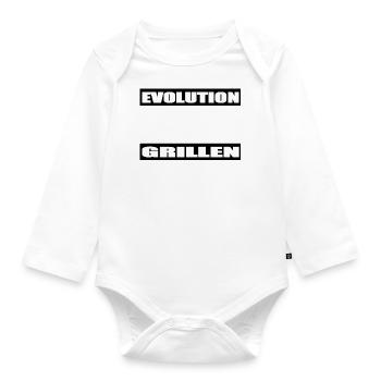 BBQ - Baby Bio-Langarm-Body - Weiß - Vorne