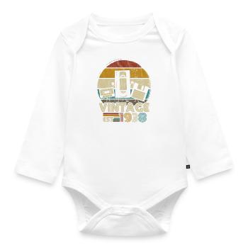 1938 Vintage Birthday Retro Vintage Gift - Organic Longsleeve Baby Bodysuit - white - Front