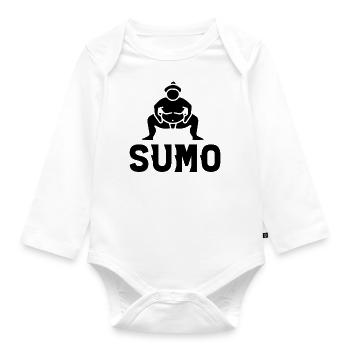 Sumo - Baby Bio-Langarm-Body - Weiß - Vorne