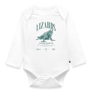 Jackson's Chameleon Streetwear Lizard Keeper - Organic Longsleeve Baby Bodysuit - white - Front