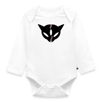 Siamekuroeil - Organic Longsleeve Baby Bodysuit - white - Front