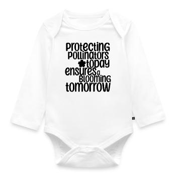 Frase - Blooming Tomorrow - Flor - Organic Longsleeve Baby Bodysuit - white - Front