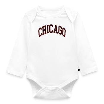 Chicago - Body Bébé bio manches longues - blanc - Devant