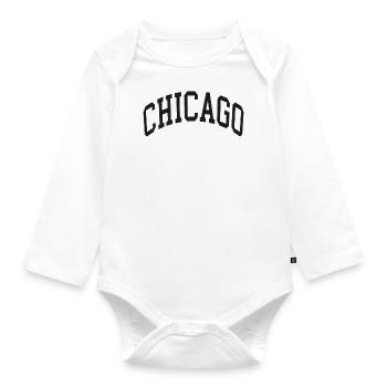 Chicago - Body Bébé bio manches longues - blanc - Devant
