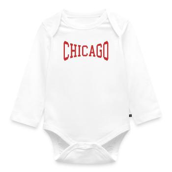 Chicago - Body Bébé bio manches longues - blanc - Devant