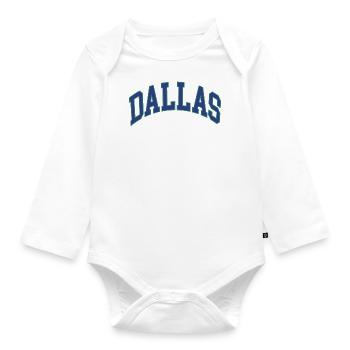 Dallas - Baby Bio-Langarm-Body - Weiß - Vorne