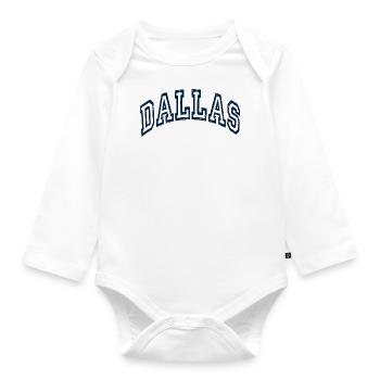 Dallas - Baby Bio-Langarm-Body - Weiß - Vorne