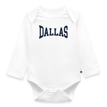 Dallas - Baby Bio-Langarm-Body - Weiß - Vorne
