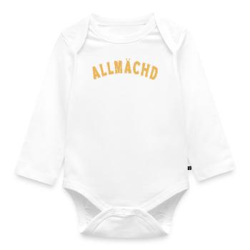 Allmächd - Baby Bio-Langarm-Body - Weiß - Vorne