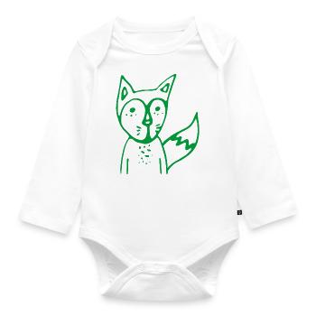FUCHS green - Baby Bio-Langarm-Body - Weiß - Vorne