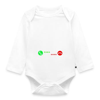 Mein Wohnmobil - Baby Bio-Langarm-Body - Weiß - Vorne