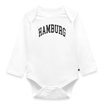 Hamburg - Organic Longsleeve Baby Bodysuit - white - Front