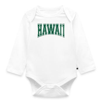 Hawaii - Baby Bio-Langarm-Body - Weiß - Vorne