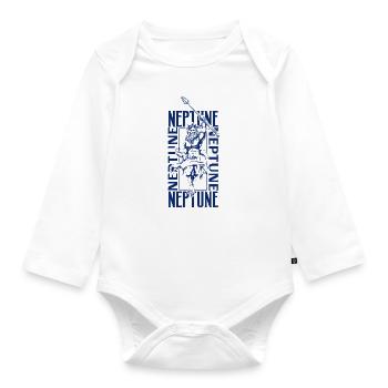 Neptune - Organic Longsleeve Baby Bodysuit - white - Front