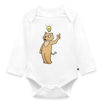 Idea - Organic Longsleeve Baby Bodysuit - white - Front