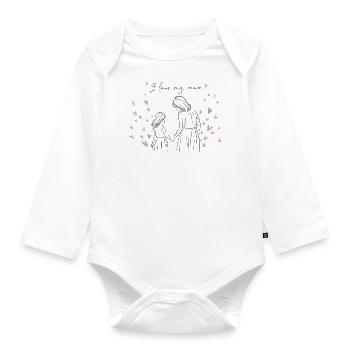 I love my mum - Baby Bio-Langarm-Body - Weiß - Vorne