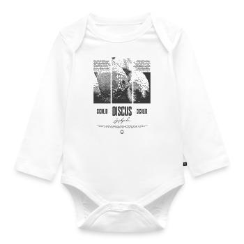 Diskusfisch Buntbarsch Aquarium Fischhalter - Baby Bio-Langarm-Body - Weiß - Vorne