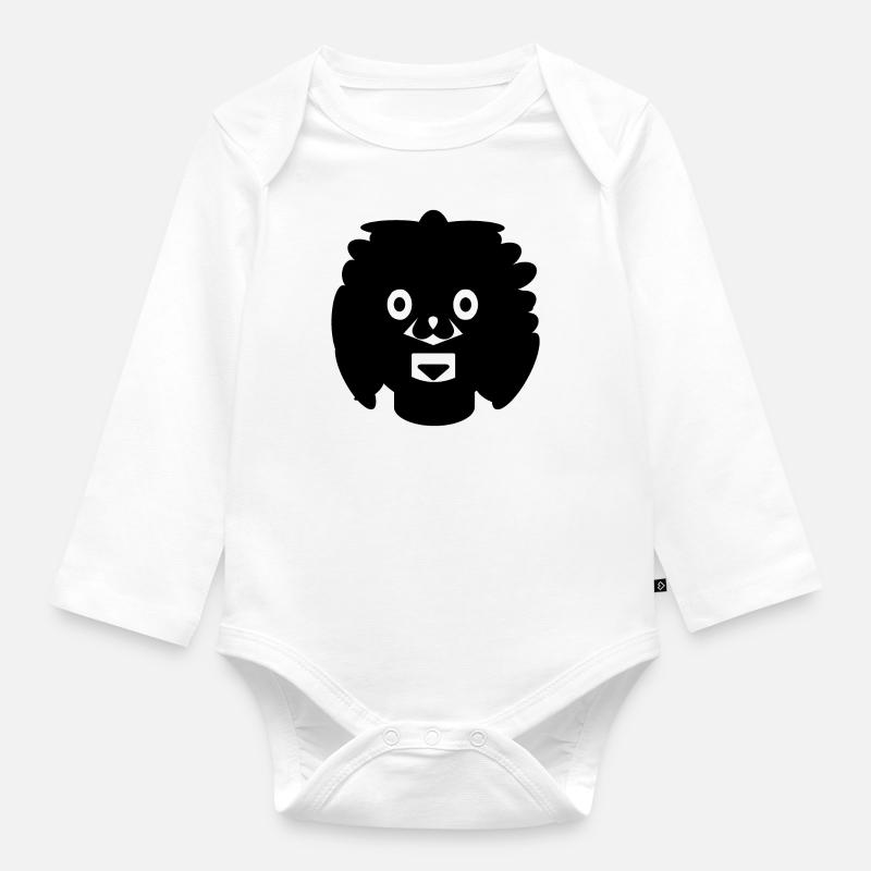 Comic - Baby Bio-Langarm-Body - Weiß