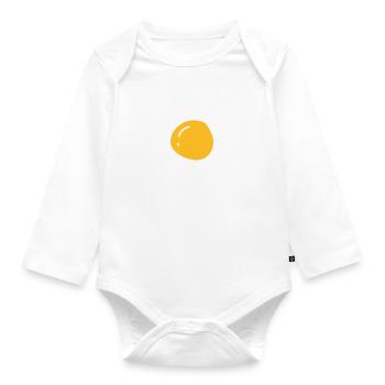 Sun two-tone - Organic Longsleeve Baby Bodysuit - white - Front